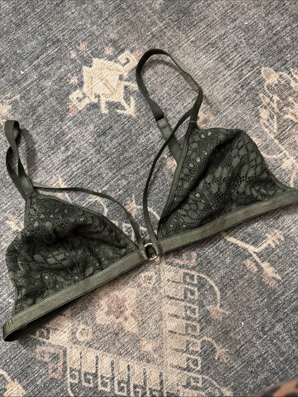 Victoria Secret Lace Bralette in Olive Green - Women Intimates & Sleepwear
